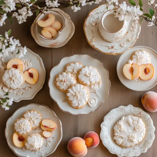 Variations and serving suggestions for delicious peach blossom cookies